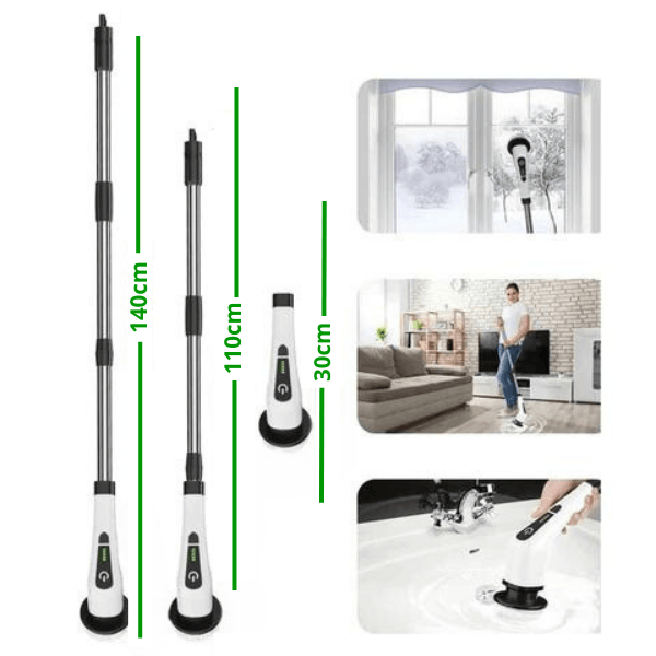 Escova de limpeza elétrica de ângulo ajustável-Magic Home Pro - Mundo Home